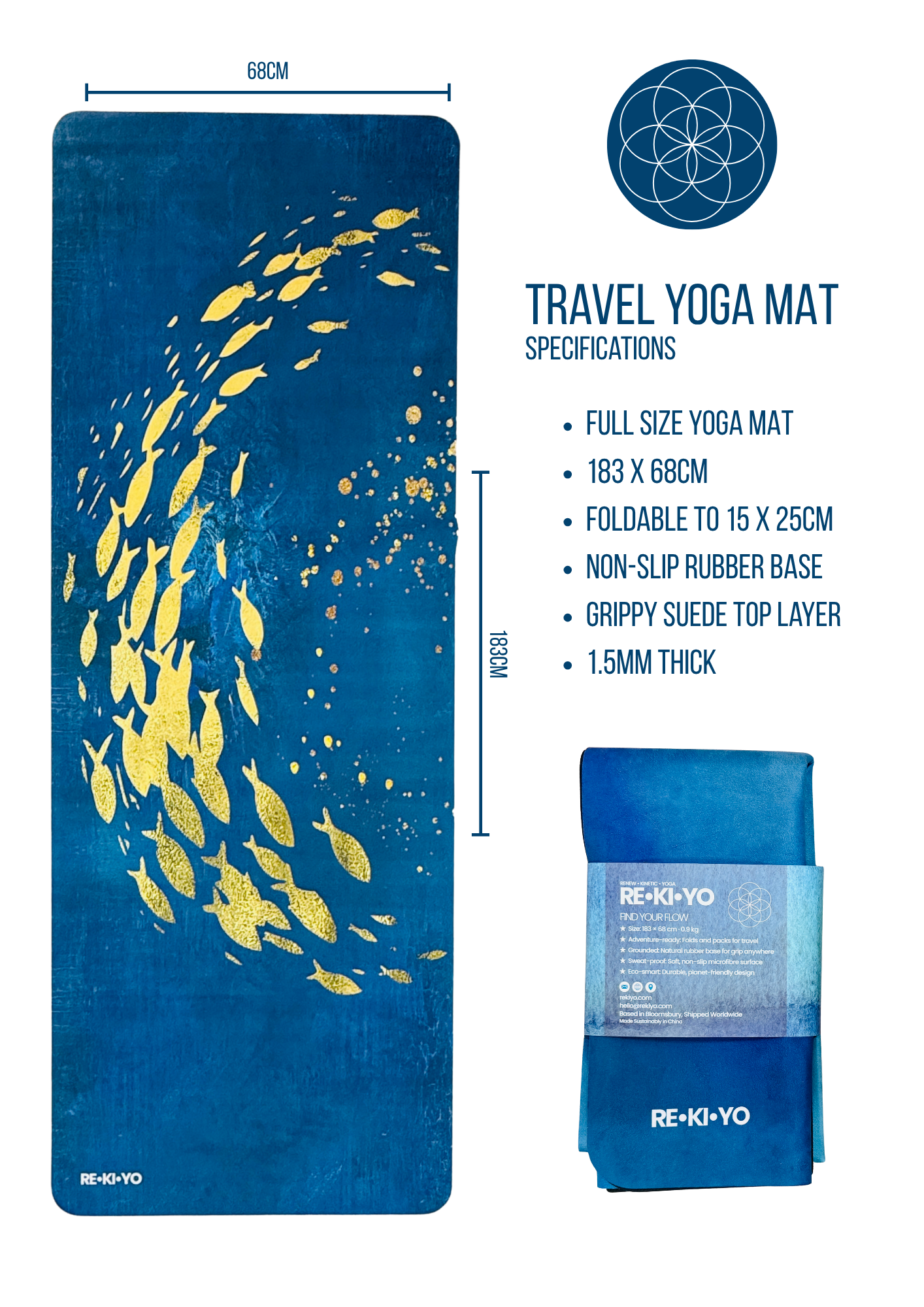 Travel Yoga Mat - SHOAL